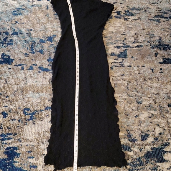 BEAUTIFUL VINTAGE LACE ASIAN INSPIRED STYLE DRESS XS BLK